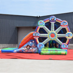 Ferris Wheel Inflatable Bouncer with pool water slide