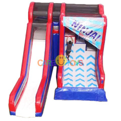 Inflatable ninja wall challenge game