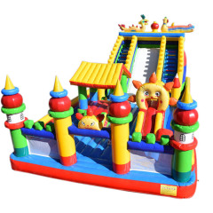 large outdoor inflatable bounce playground slide