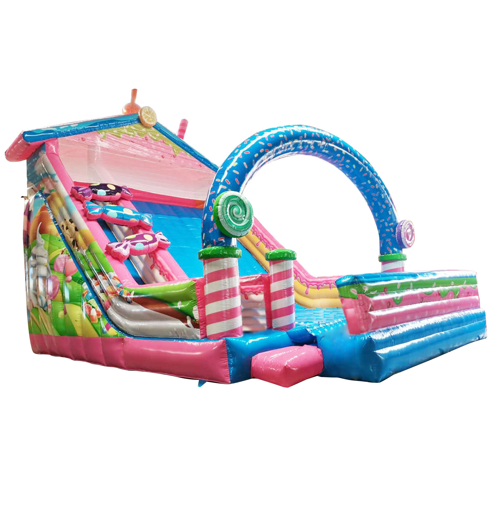Candy Land Inflatable slide with arch