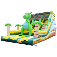 Giant 3D Dragon kids Dino inflatable slide