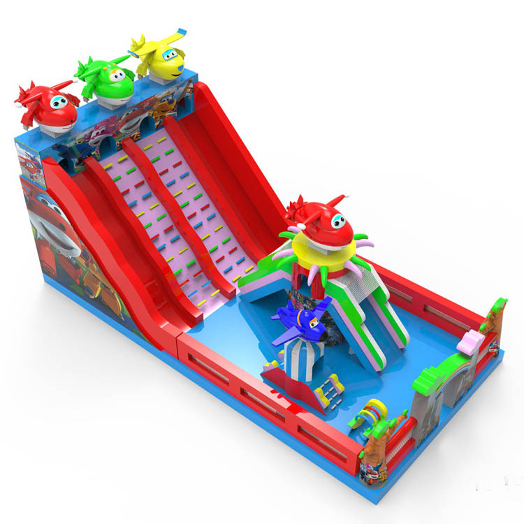 Giant planes theme inflatable slide