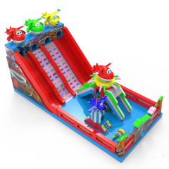 Giant planes theme inflatable slide
