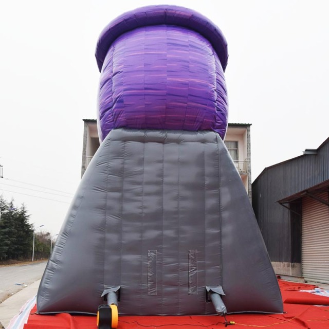 farm barnyard Twisted Twister bug inflatable slide