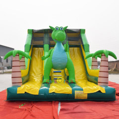 Giant 3D Dragon kids Dino inflatable slide