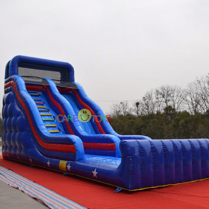 outdoor blue kids slide