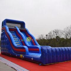 outdoor blue kids slide