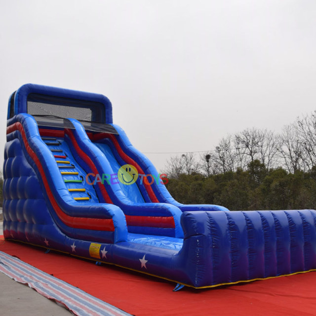 outdoor blue kids slide