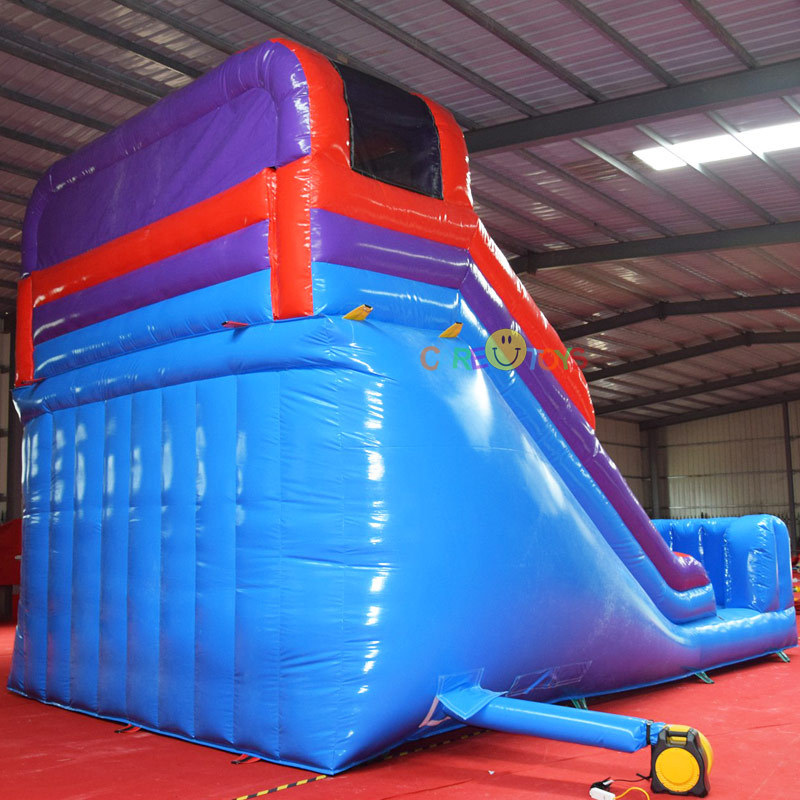 dual lane inflatable slide