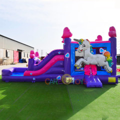Unicorn Bounce house with slide
