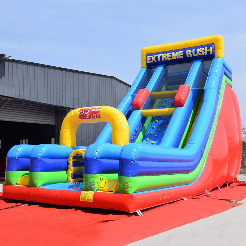 Extreme Vertical rush inflatable climbing slide