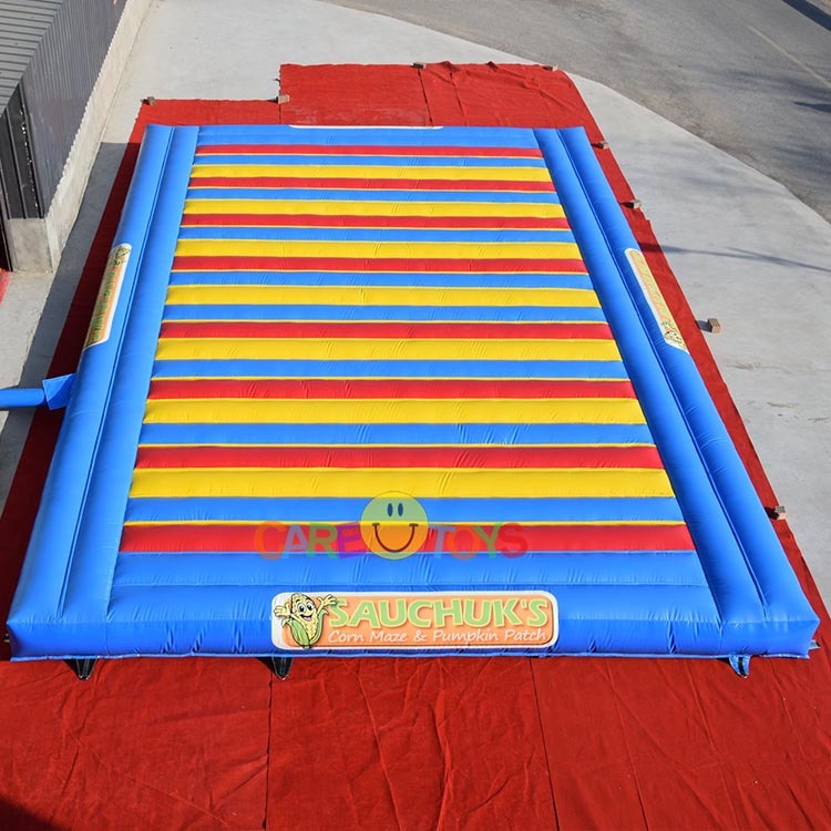 Custom inflatable jump pad