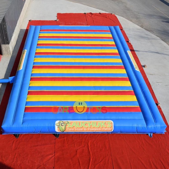 Custom inflatable jump pad