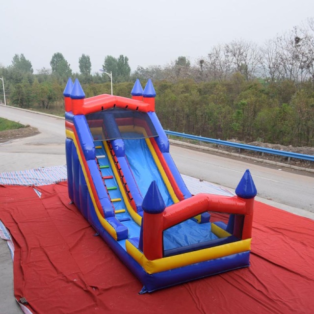 Classic castle theme inflatable slide