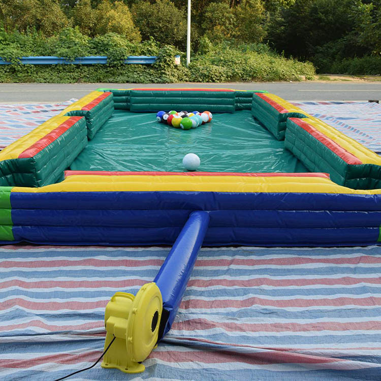 Human billard inflatable soccer snoker ball game