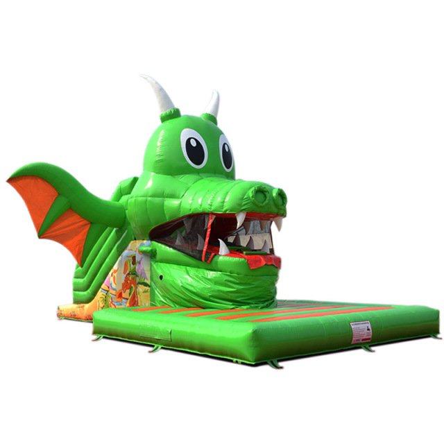 Snappy dragon inflatable slide