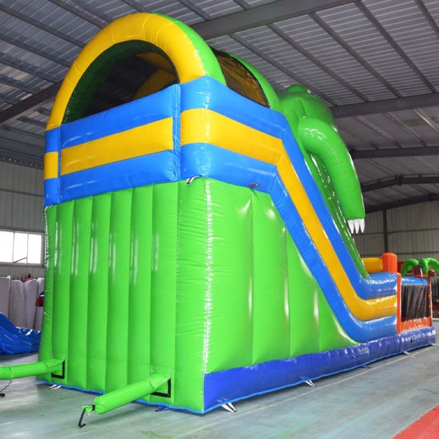 Giant Crocodile mouth inflatable slide