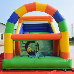 Rainbow arch inflatable slide