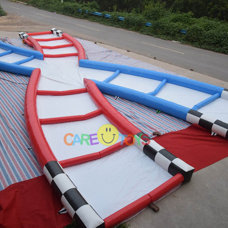 Inflatable zorb ball race track