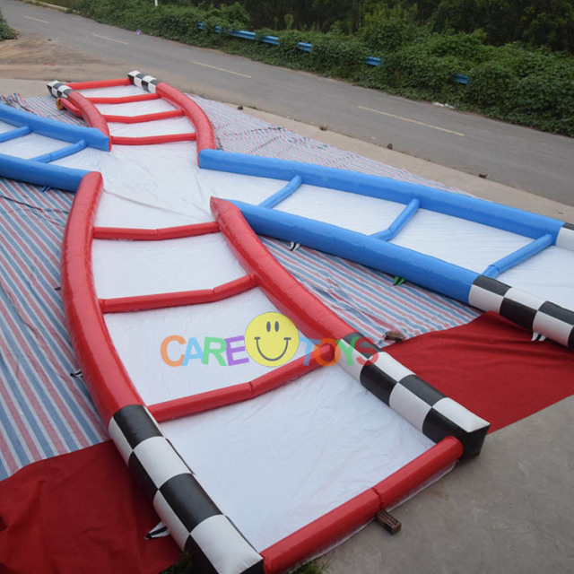Inflatable zorb ball race track