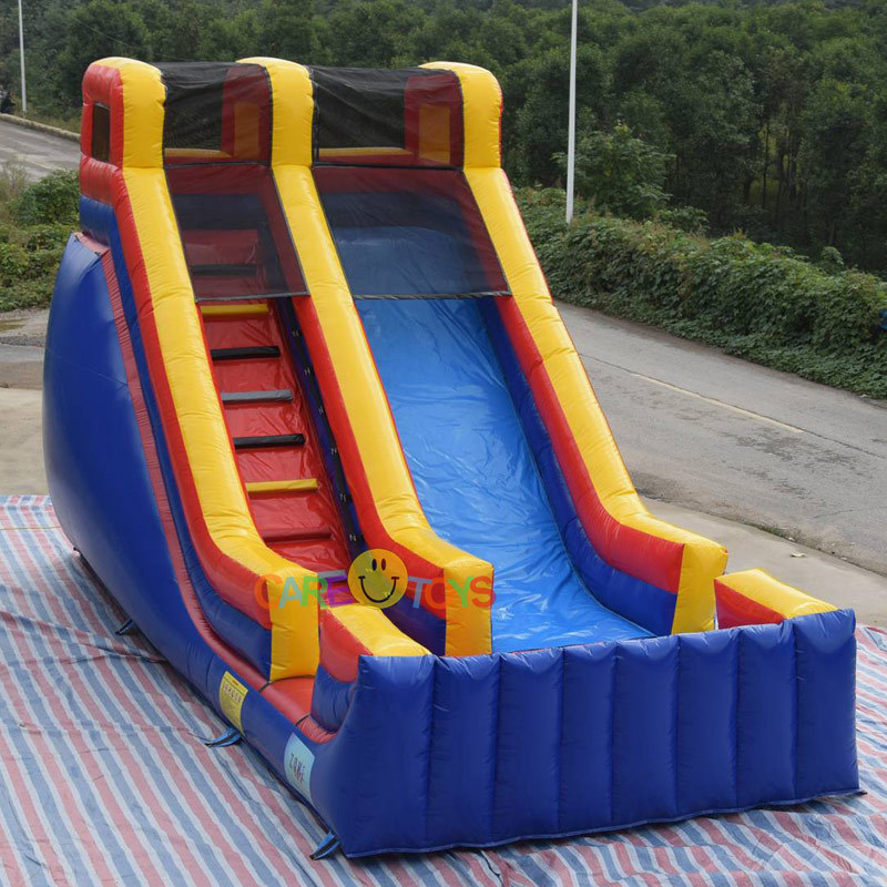 Cheap small backyard inflatable slide for kids
