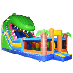 Giant Crocodile mouth inflatable slide