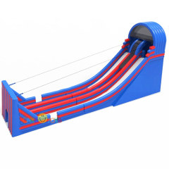 Blue Red outdoor Inflatable zip line game