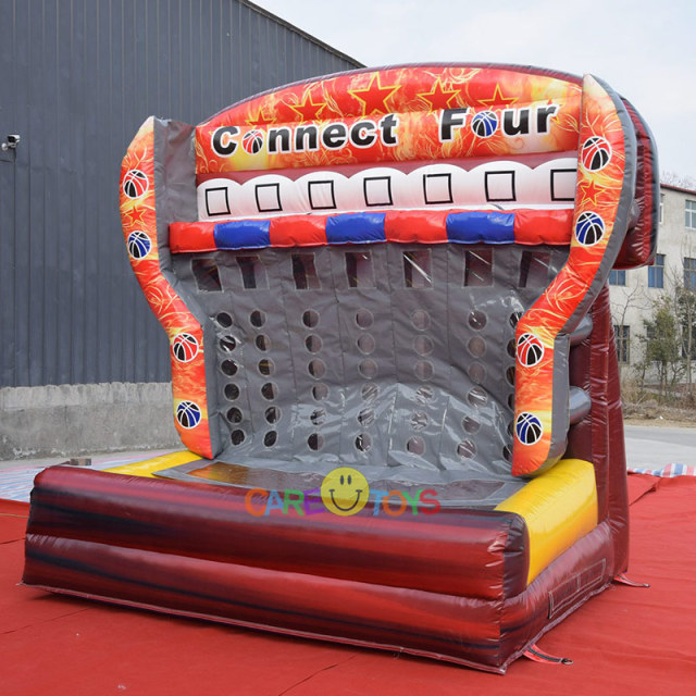 Connect 4 basketball toss inflatable game