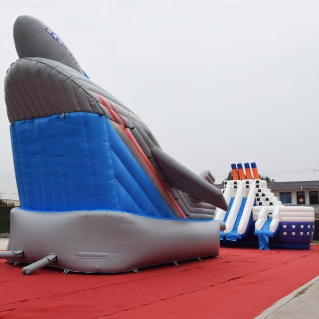 Giant 3D Ship Plane Inflatable pool water park