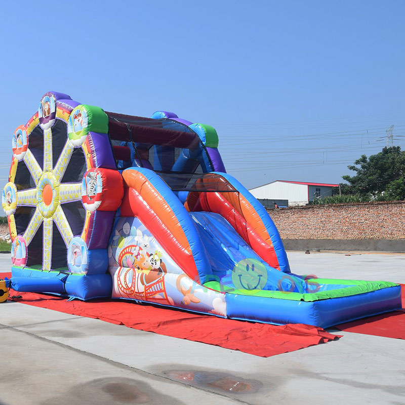 Ferris Wheel Inflatable Bouncer with pool water slide