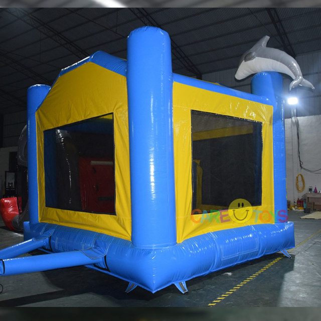 Shark bouncer with slide