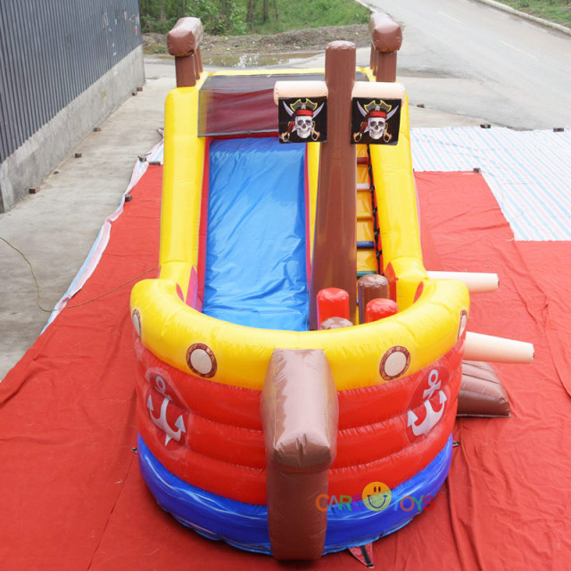 Pirate Ship inflatable slide for kids