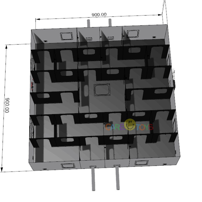 Inflatable laser tag maze