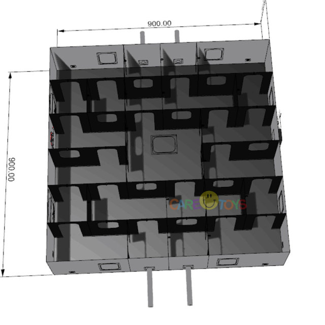 Inflatable laser tag maze