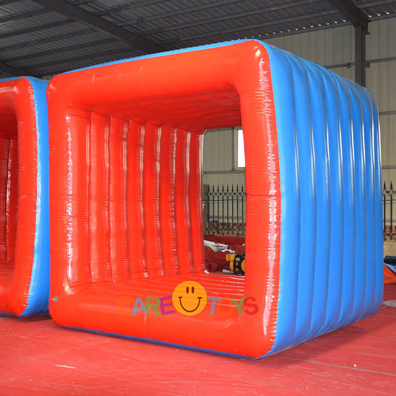 Inflatable human flip it game