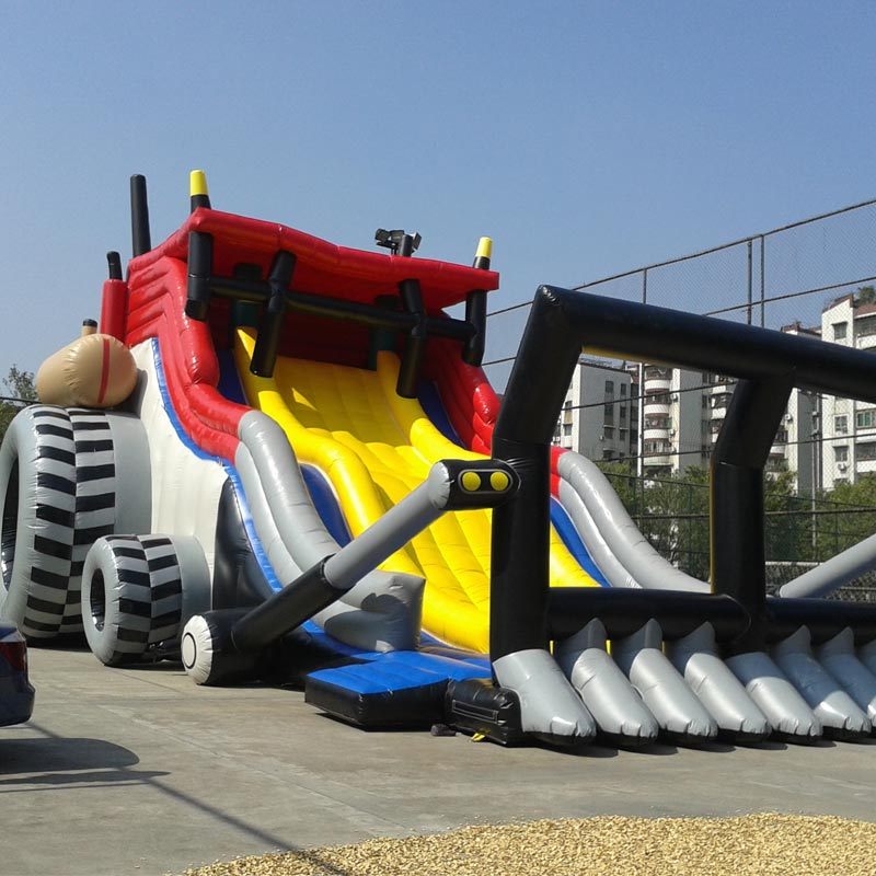 Giant Tractor bulldozer inflatable slide