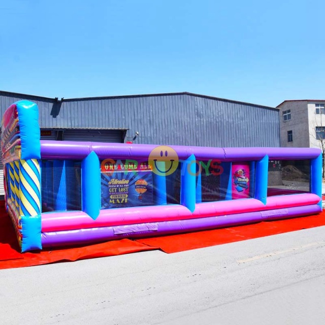 Carnival fun house inflatable maze