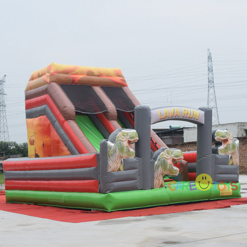Dinosaur park inflatable slide