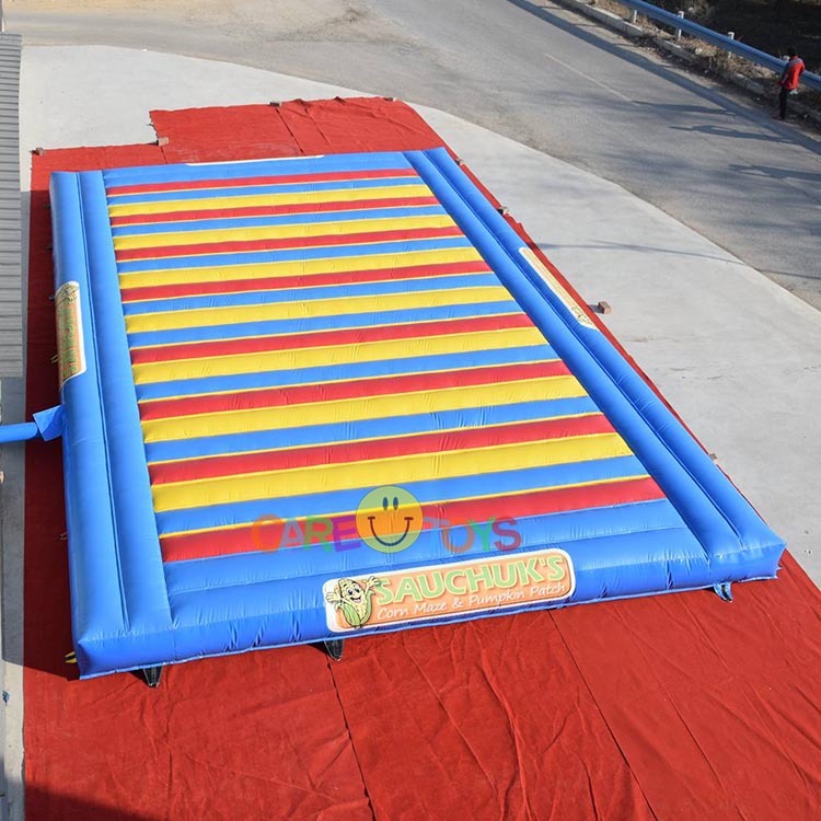Custom inflatable jump pad