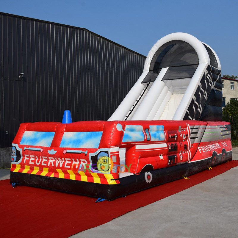 Smaller Fire Truck inflatable slide