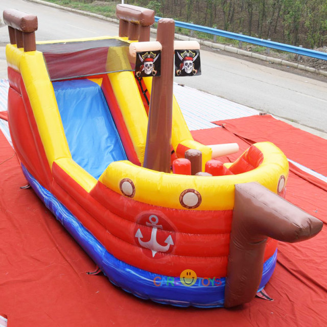 Pirate Ship inflatable slide for kids