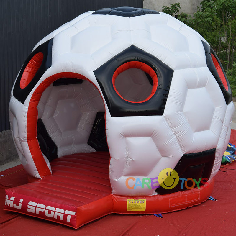 Giant 3D football bouncy castle