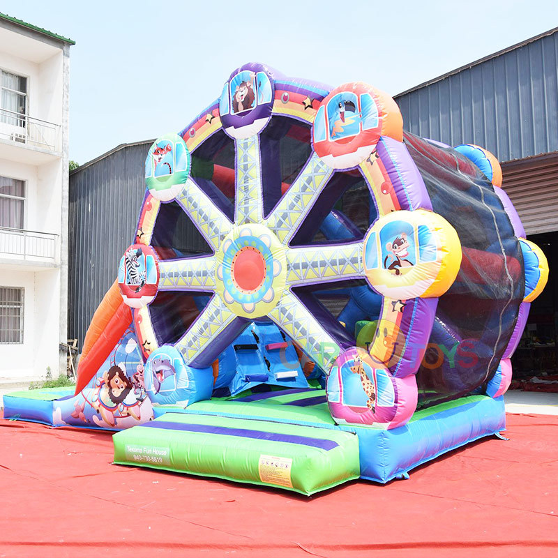Ferris Wheel Inflatable Bouncer with pool water slide