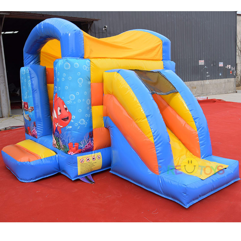 Clown Fish Bouncy castle with Slide