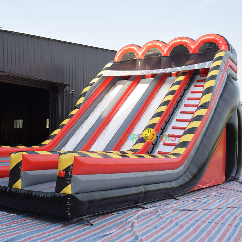 Giant Outdoor Three lane inflatable slide