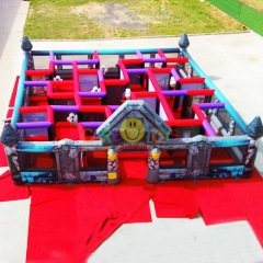 Halloween hunted inflatable maze