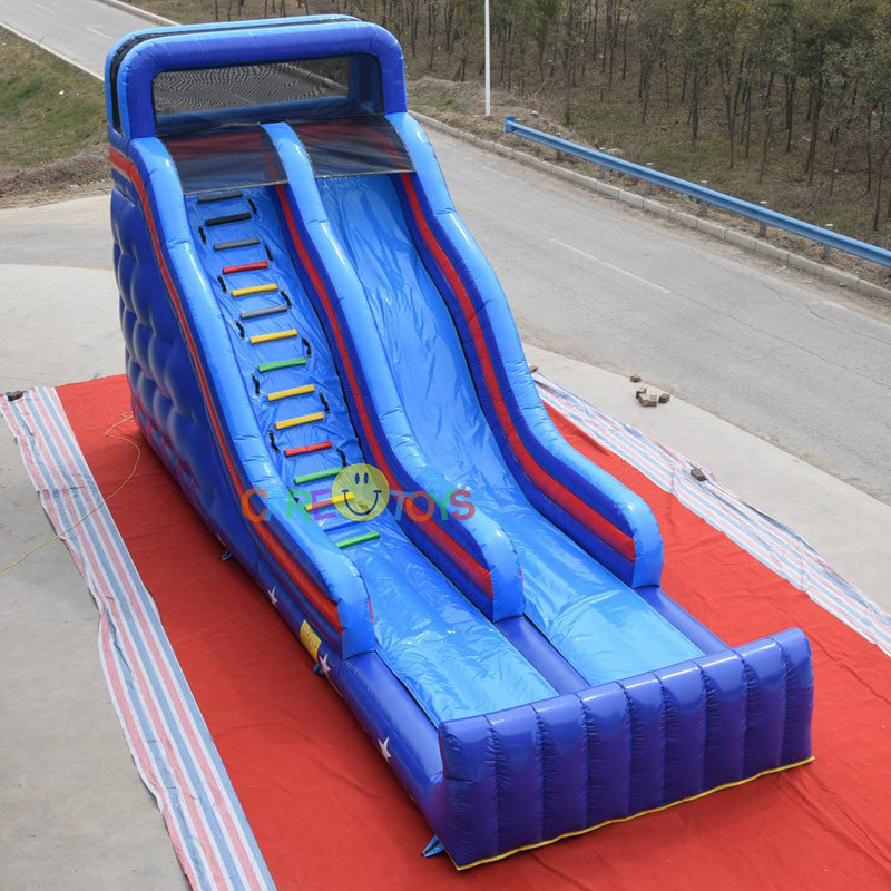 outdoor blue kids slide