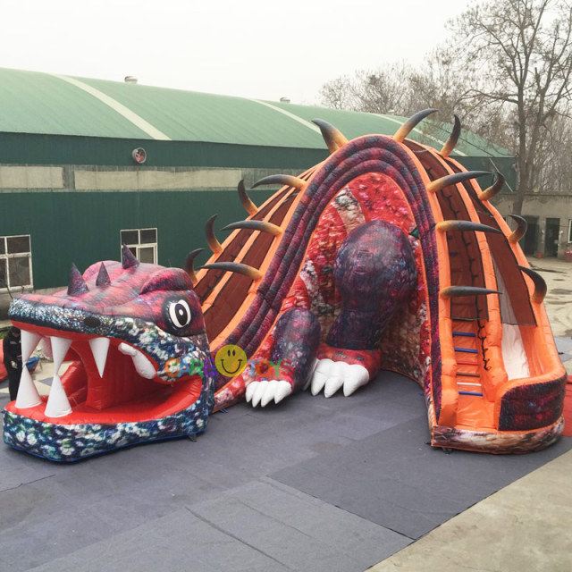 Lizard Dinosaur inflatable slide