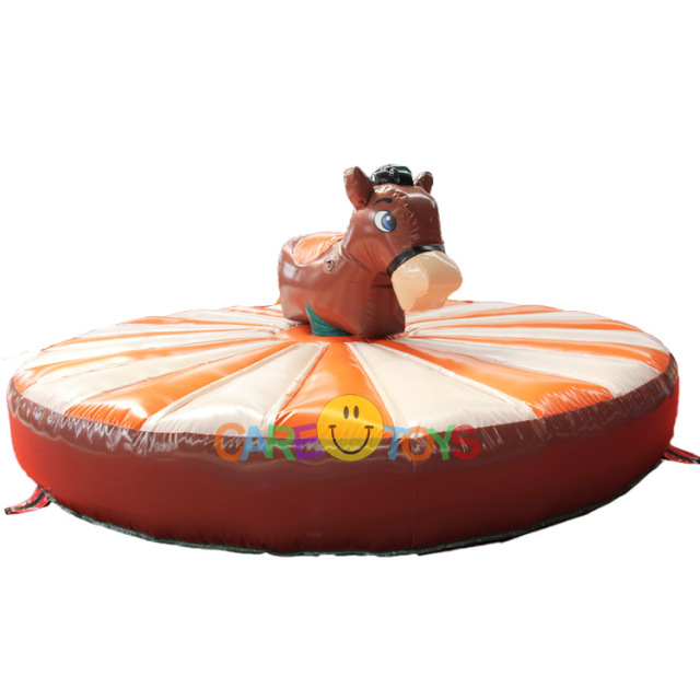 Inflatable pull riding donkey
