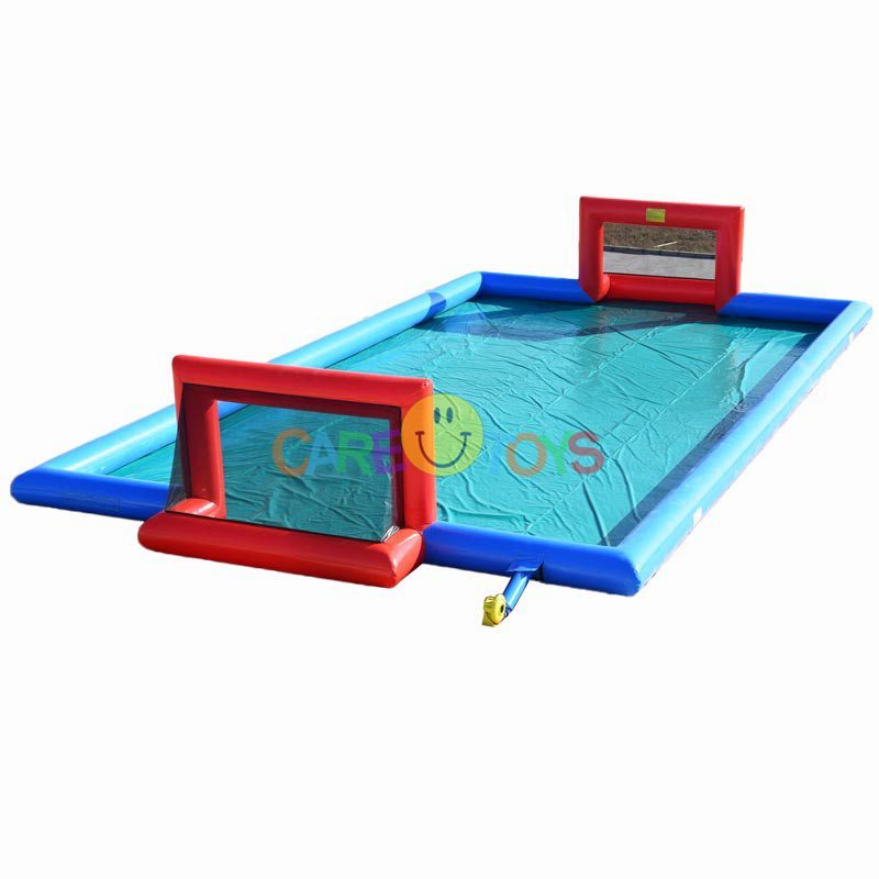 Air-tight inflatable water football field soap soccer pitch